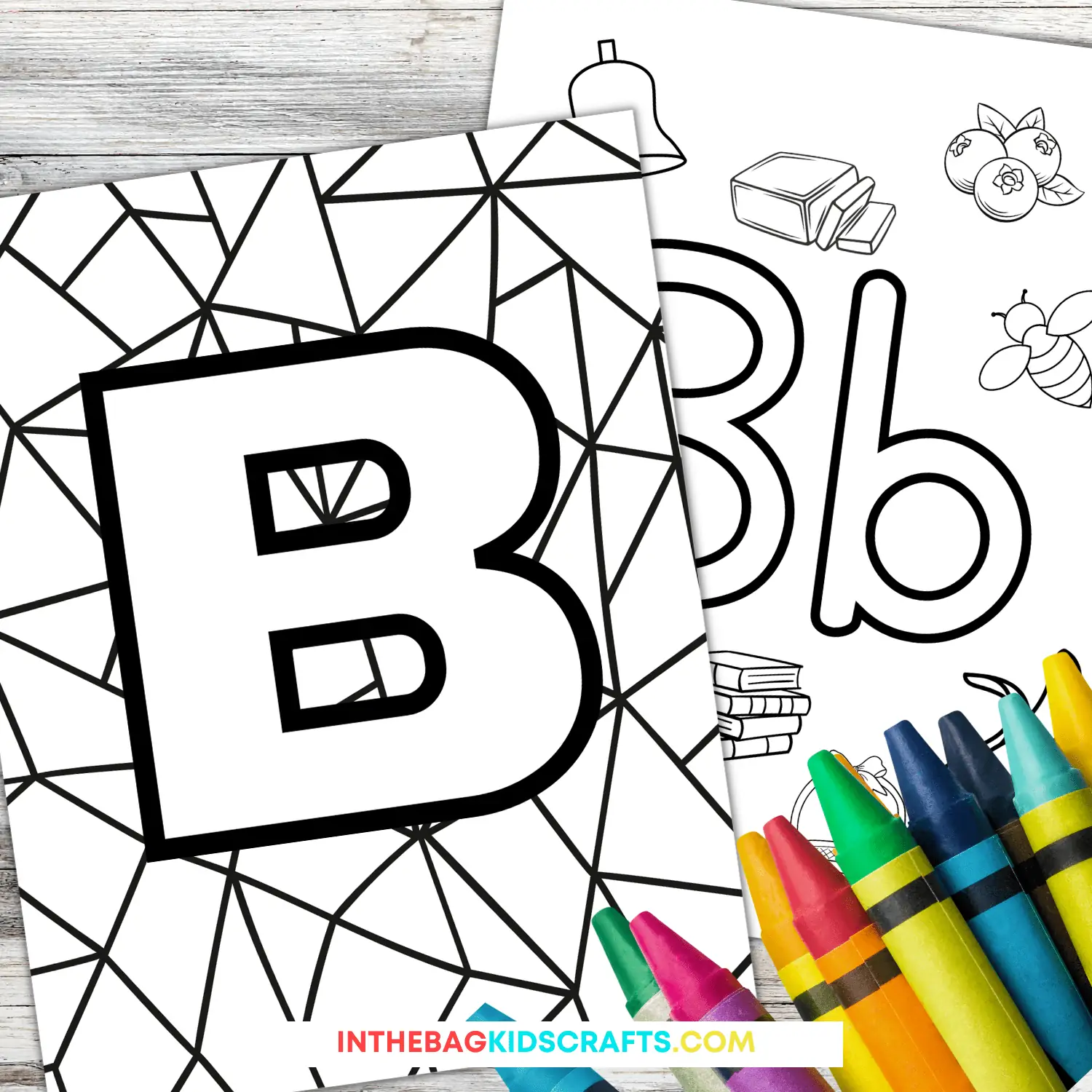 Letter b coloring pages free printables â in the bag kids crafts