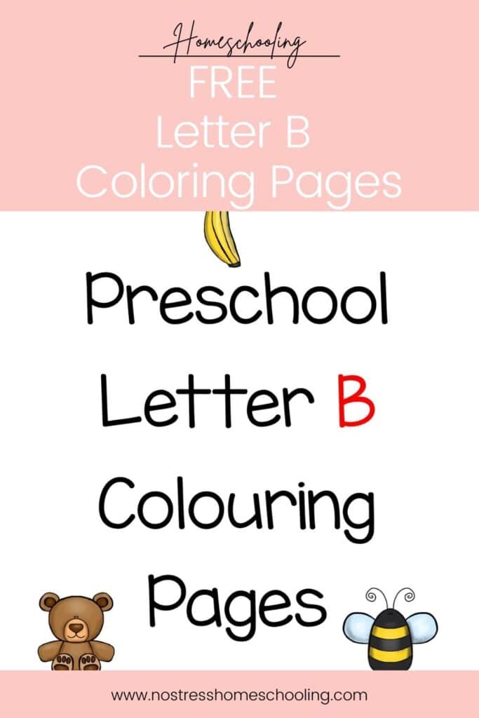 Free printable letter b coloring pages