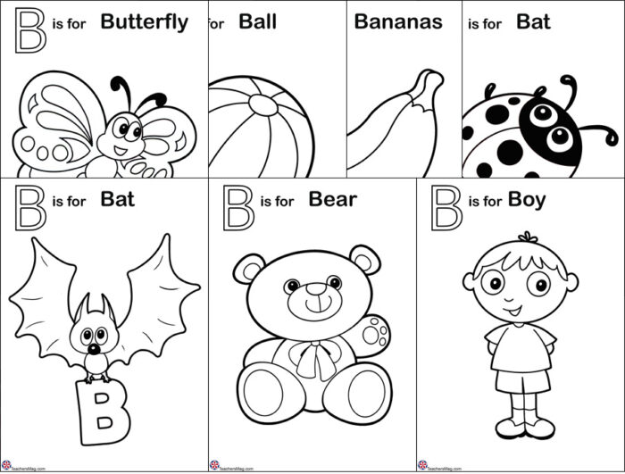 Letter b worksheets