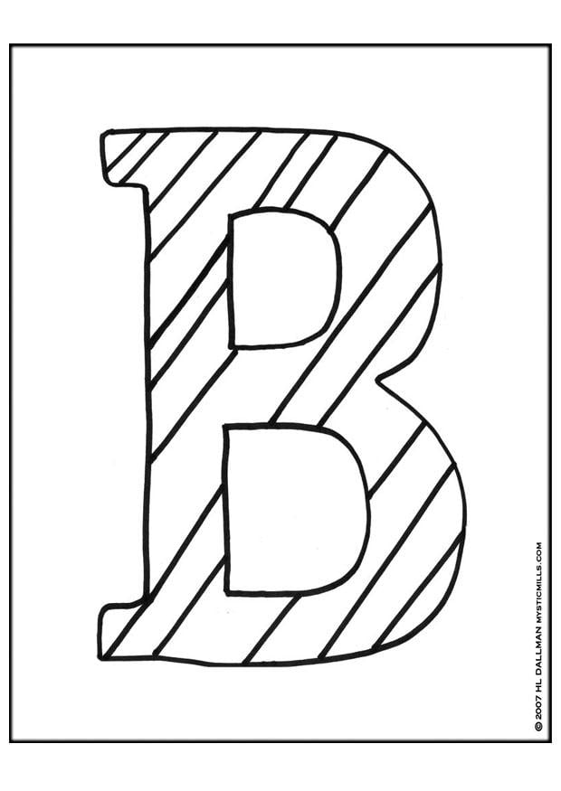 Coloring page letter b