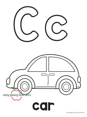 Alphabet coloring pages