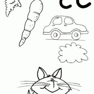 Letter c coloring pages printable for free download