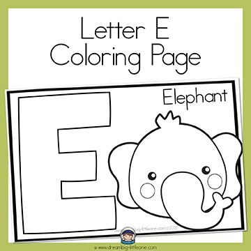 Alphabet coloring sheet for preschool age kids