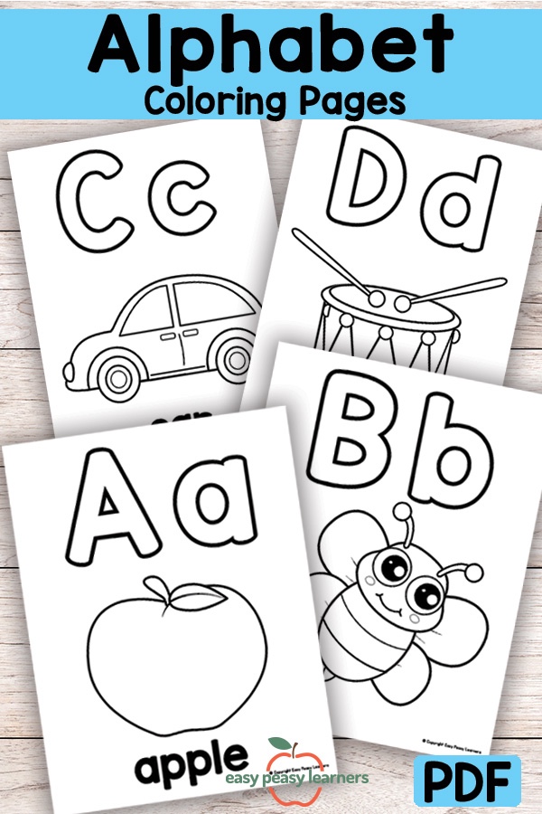 Alphabet coloring pages