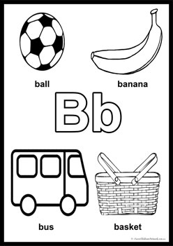 Alphabet colouring pages