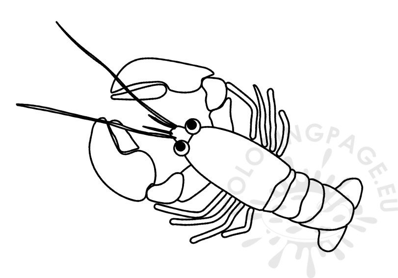 Lobster coloring page coloring page