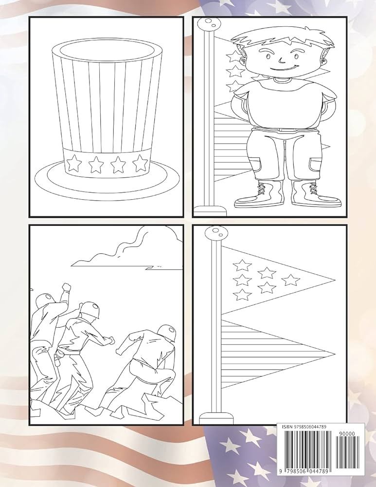 Happy memorial day coloring book for kids awesome designs for memorial day unique collection of coloring pages for toddlers preschool kindergarten boys girls fun kids adesida jean books