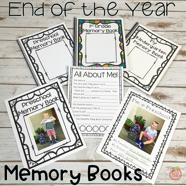 End of the year memory books