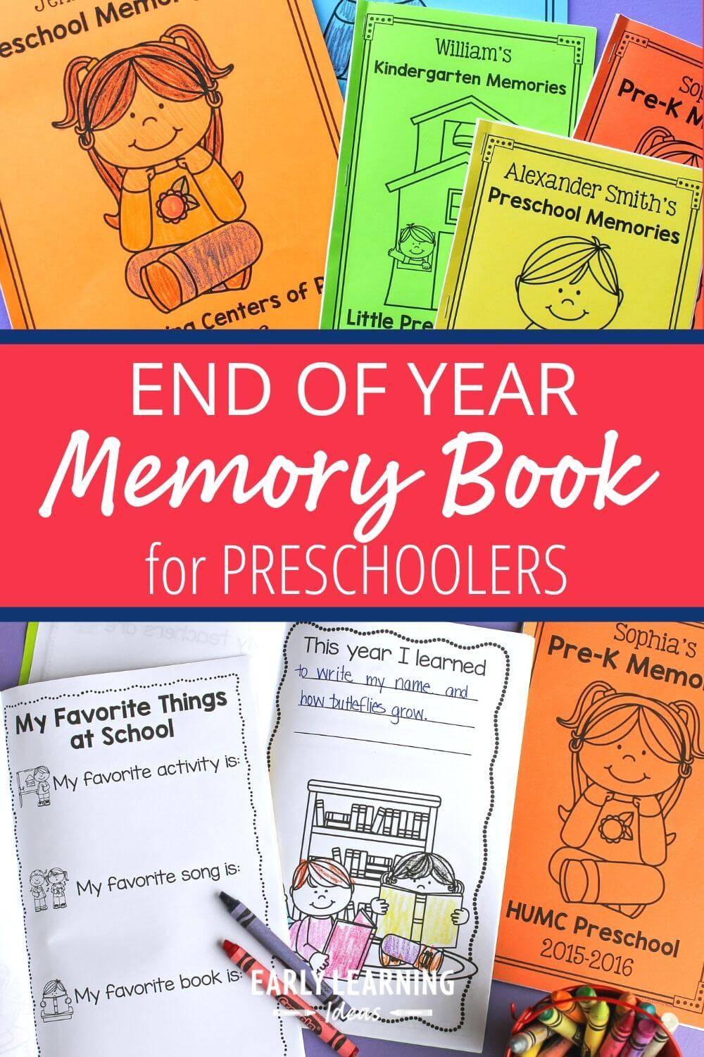 How to make a preschool memory book a perfect end of year activity