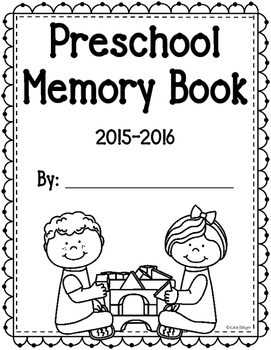 Preschool memory book by katie roltgen tpt