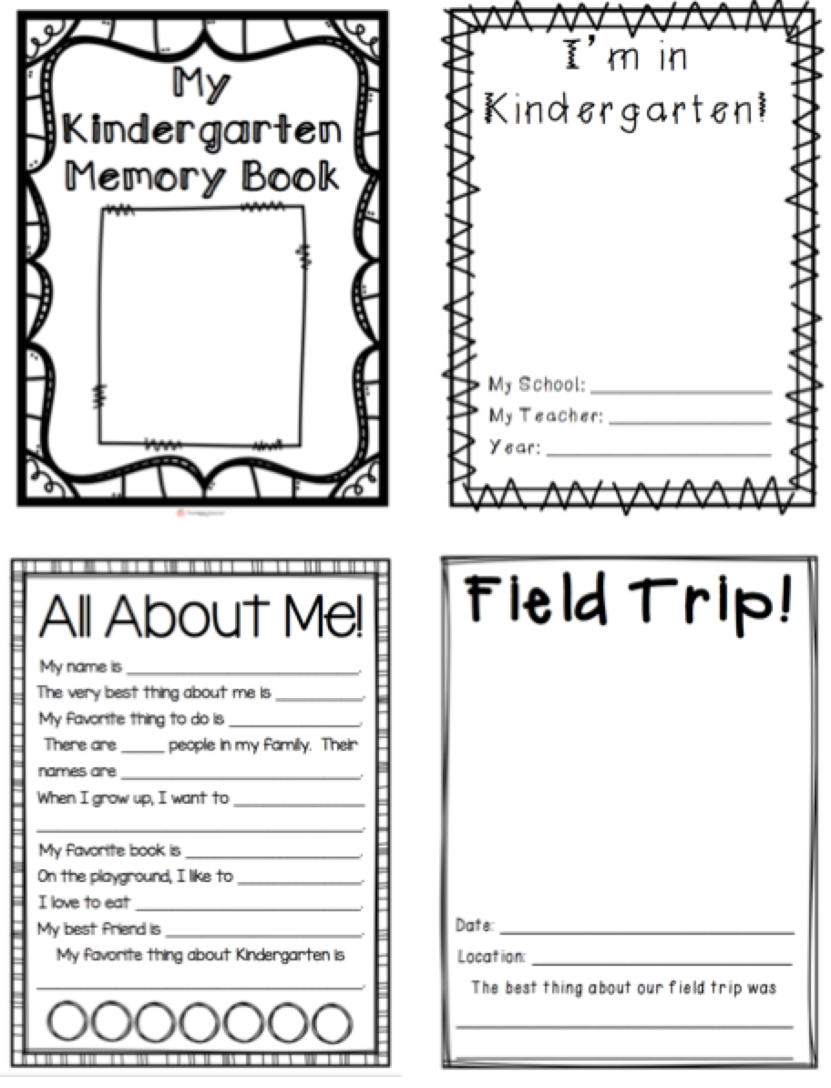 Free printable memory book template