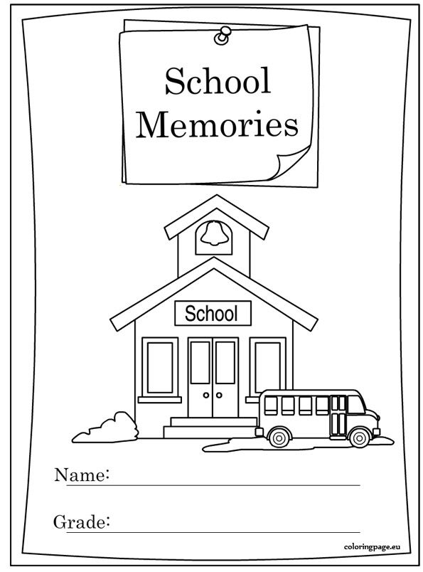 End of school year memory book coloring page school year memory books school year memories end of school year