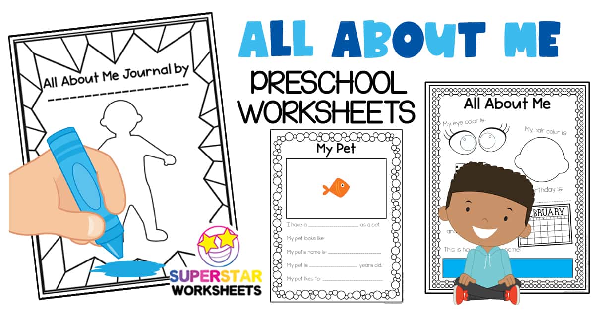 All about me preschool worksheets