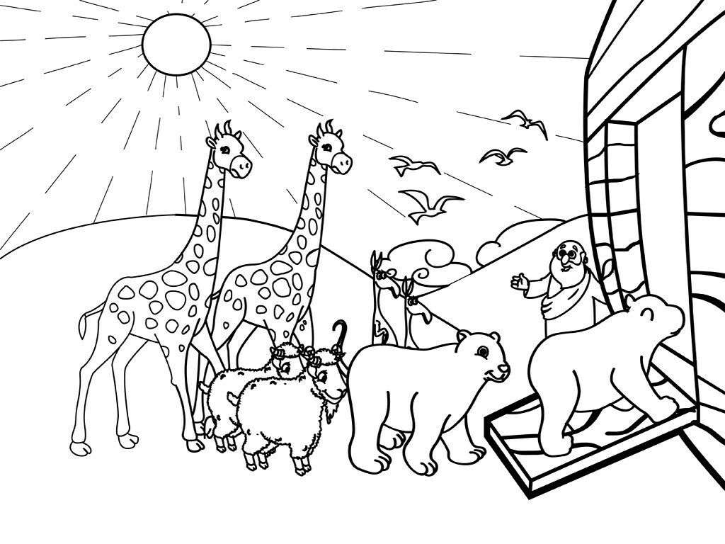 Noahs ark coloring pages