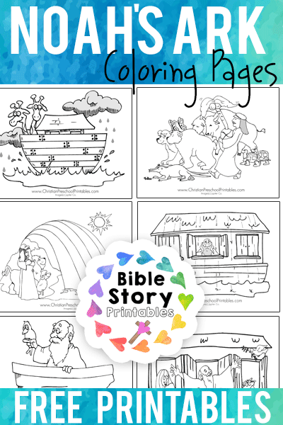 Noahs ark bible coloring pages