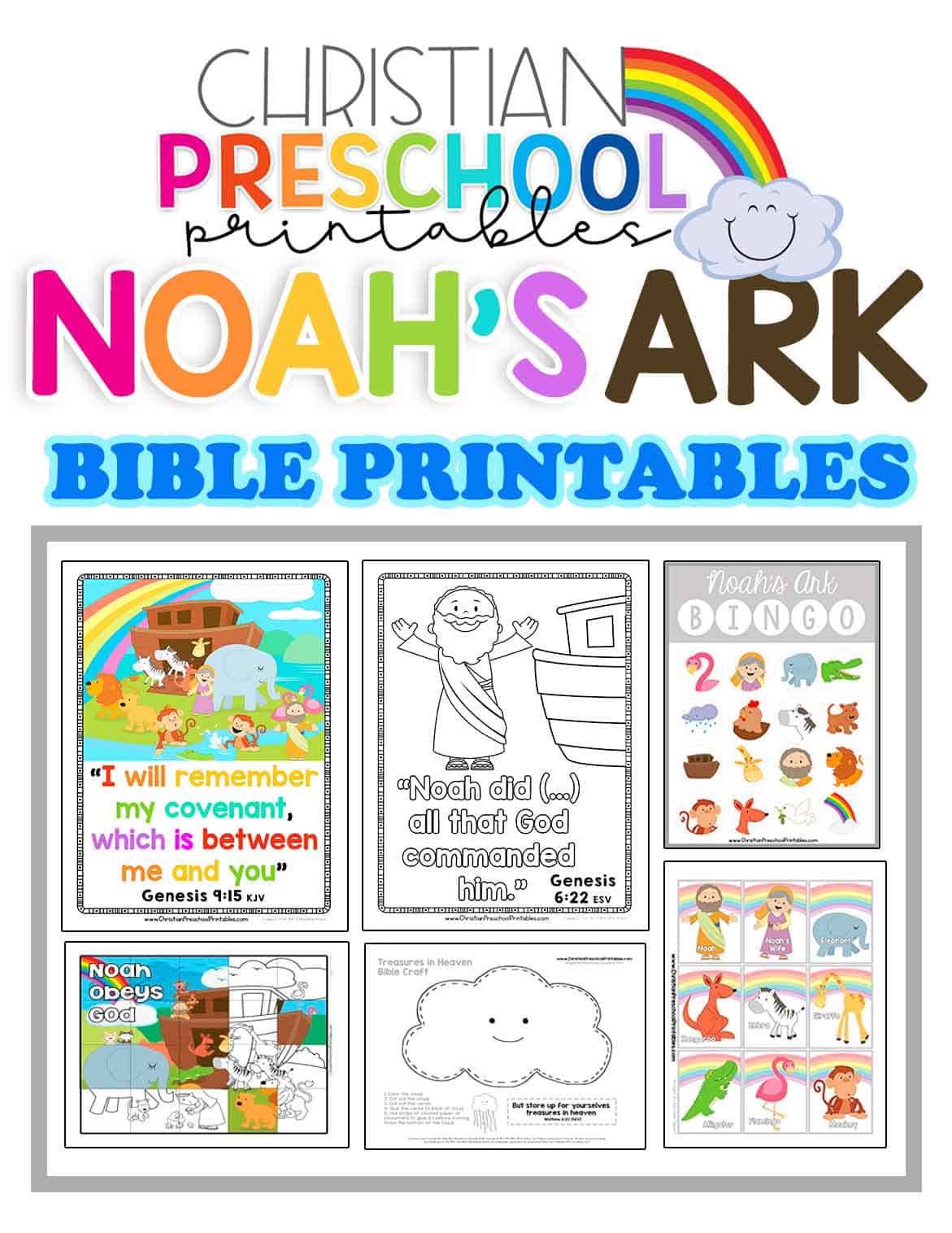 Noahs ark preschool printables