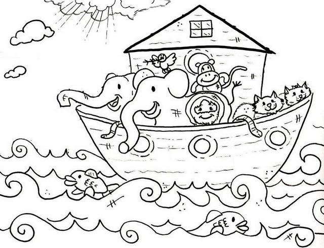 Noah cartoon coloring pages noahs ark coloring page cartoon coloring pages coloring pages