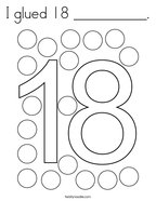 Number coloring pages