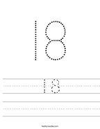 Number worksheets