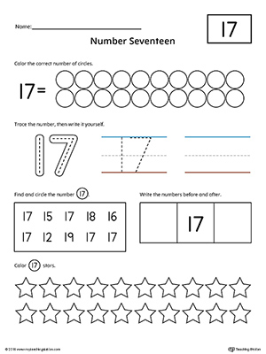 Number practice worksheet