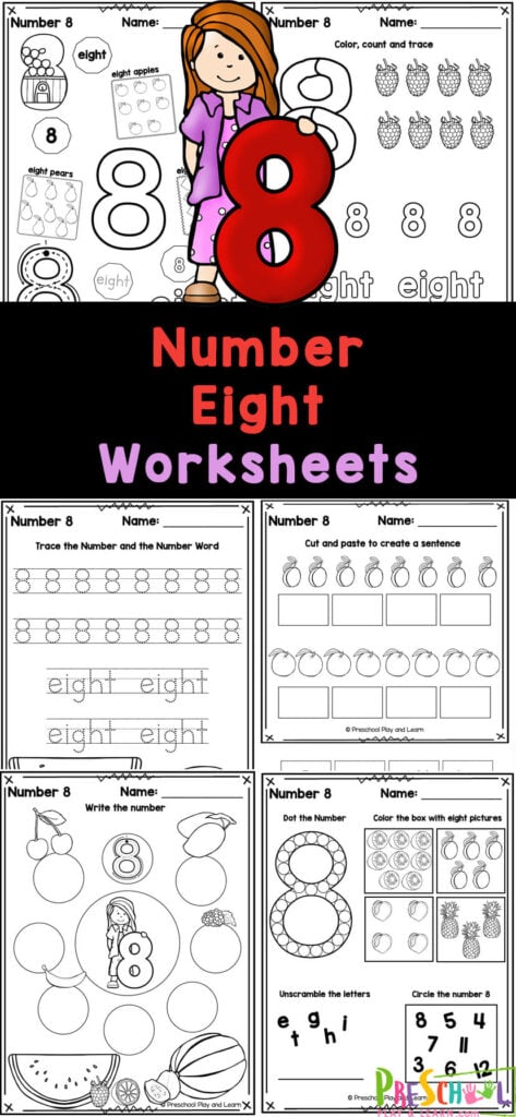 Free printable number worksheets for preschoolers