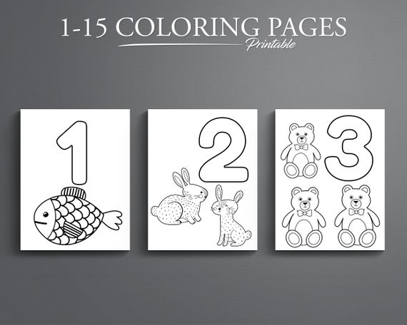 Number coloring pages