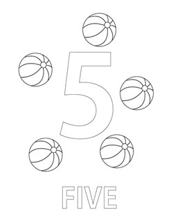 Numbers coloring pages