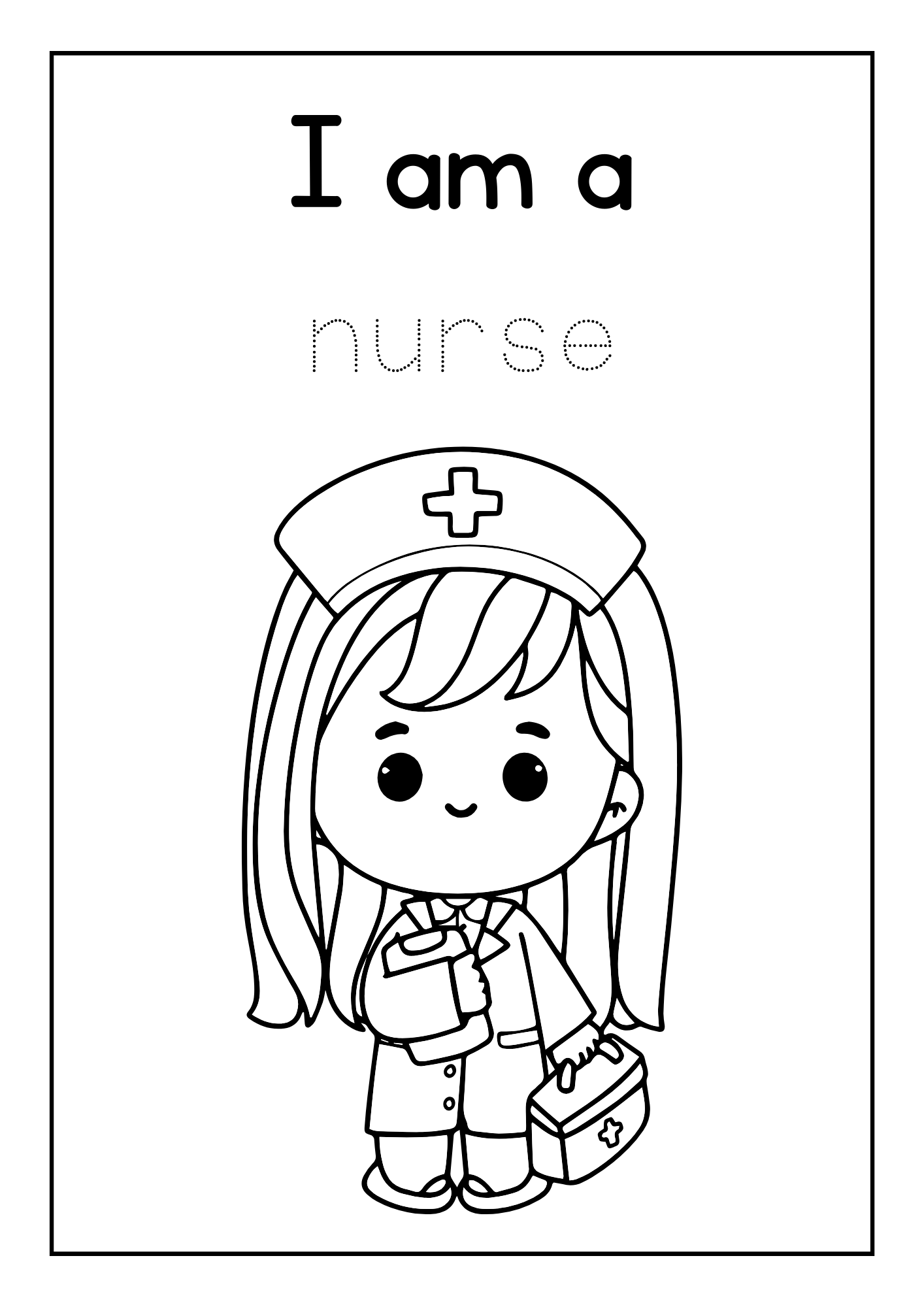 Printable munity helpers career coloring pages