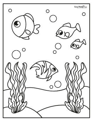 Fish coloring pages