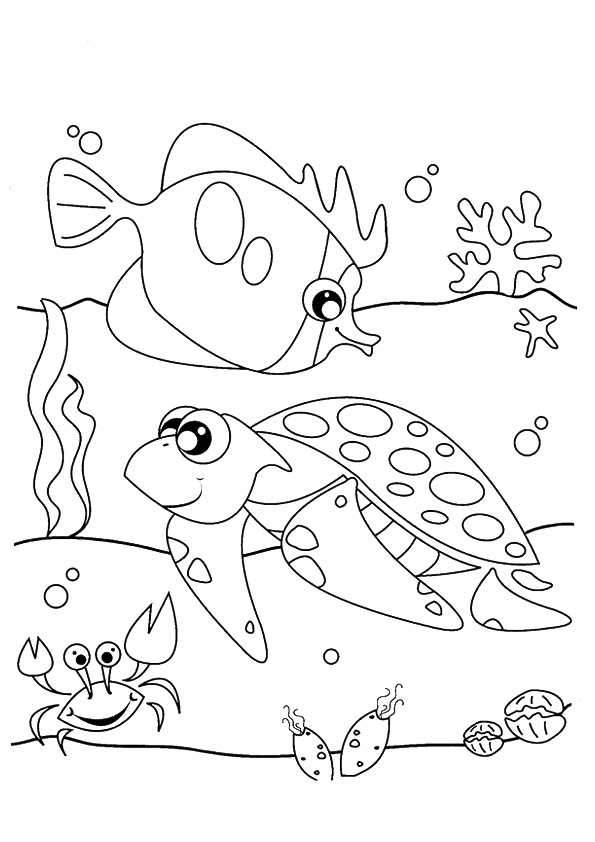 Free printable ocean coloring pages for kids