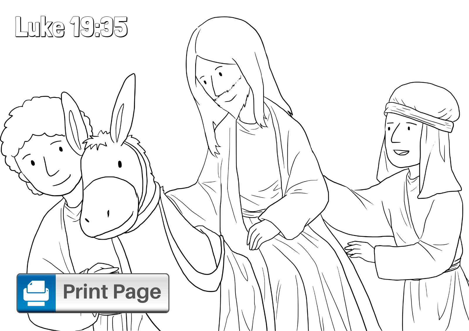 Free printable palm sunday coloring pages for kids â connectus