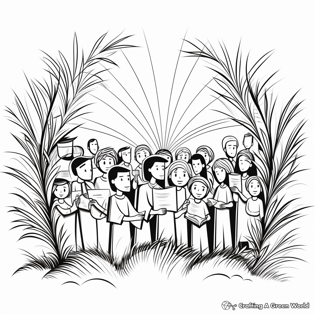 Palm sunday coloring pages