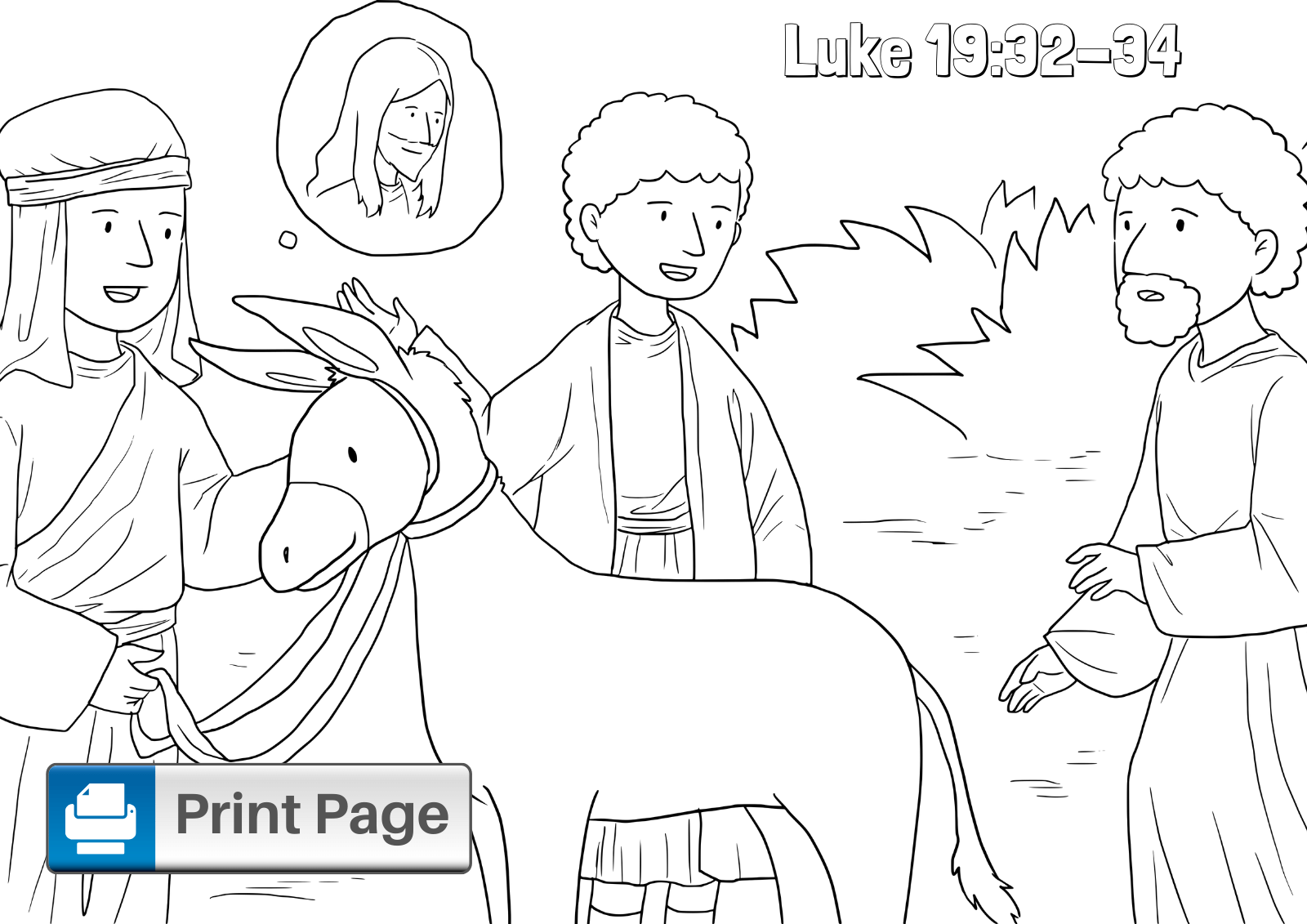 Free printable palm sunday coloring pages for kids â connectus