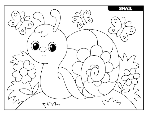 Premium vector insect coloring pages for kids