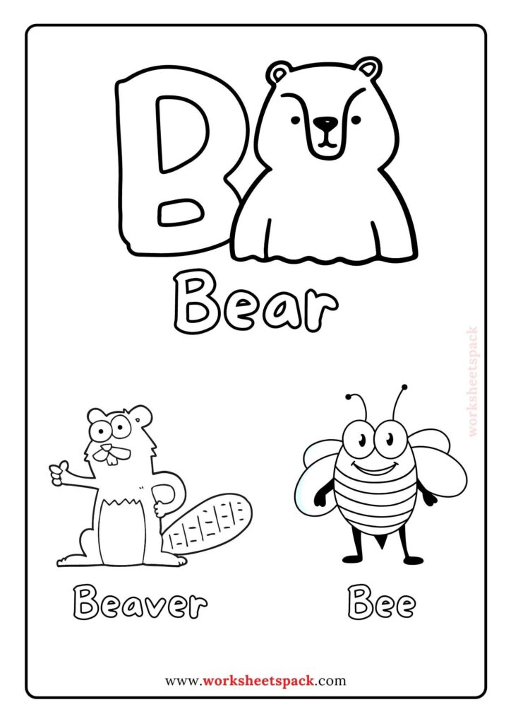 Alphabet coloring pages preschool pdf