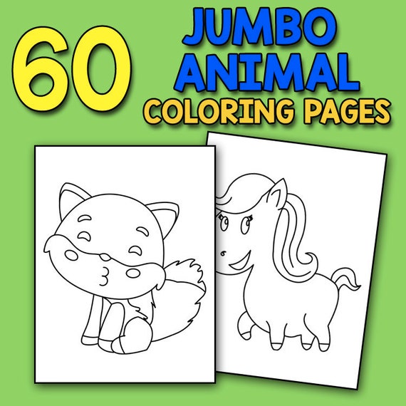 Jumbo toddler animal coloring book my first big book of coloring early learning and preschool prep kids and toddlers children activity books