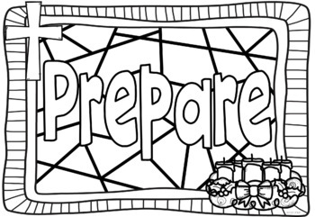 Advent coloring pages by ponder and possible tpt