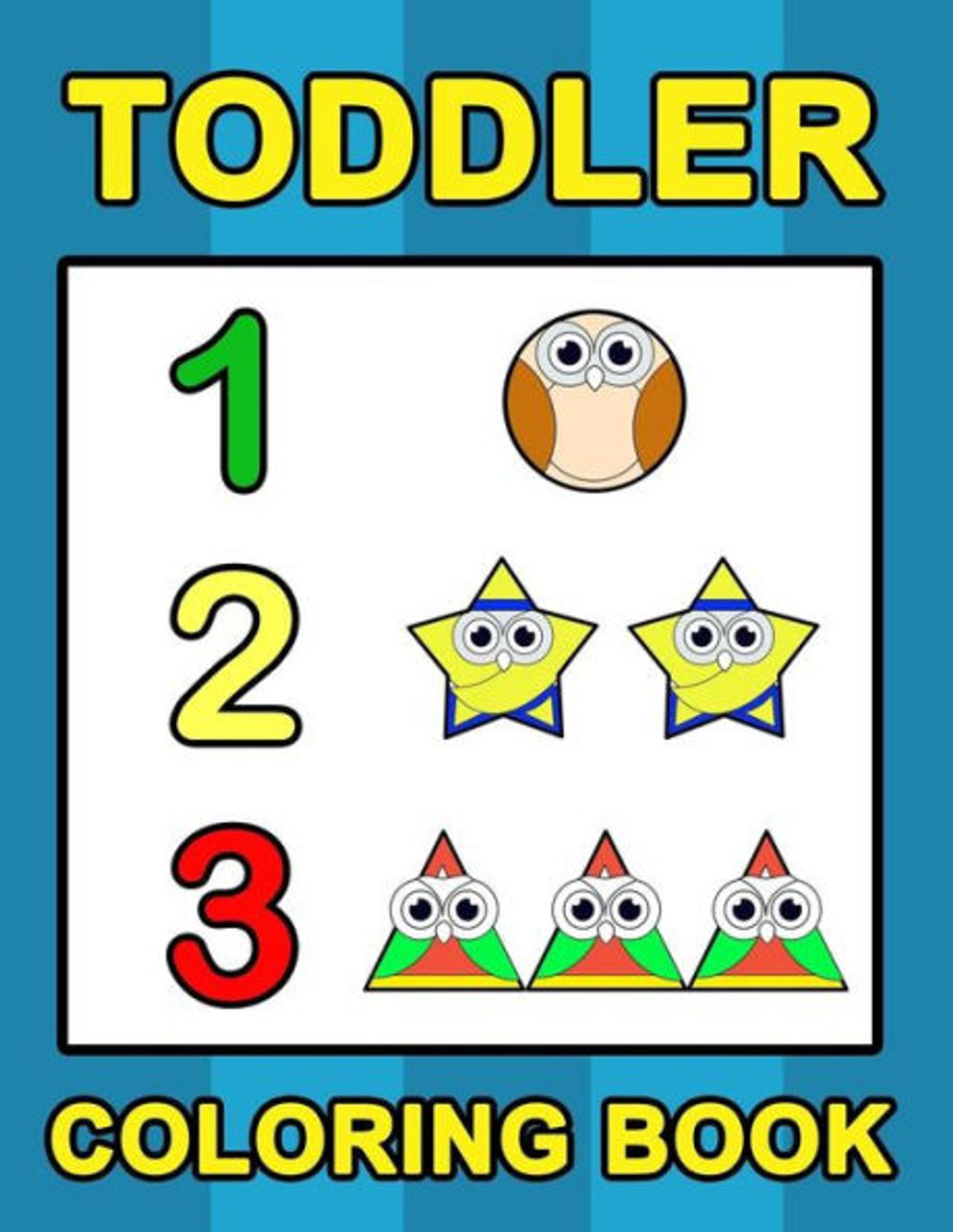 Toddler coloring book numbers colors shapes baby activity book for kids age