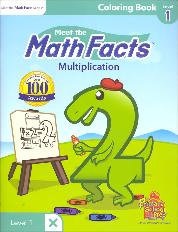 Meet the math facts multiplication coloring book level