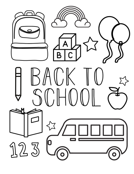 Free back to school coloring pages for preschool kids school coloring pages back to school worksheets back to school art