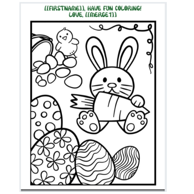 Fun mail for kids offers easter coloring pages for kids