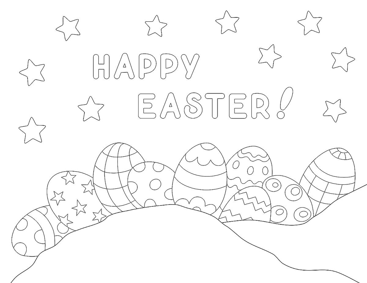 Easter coloring pages free fun printable spring