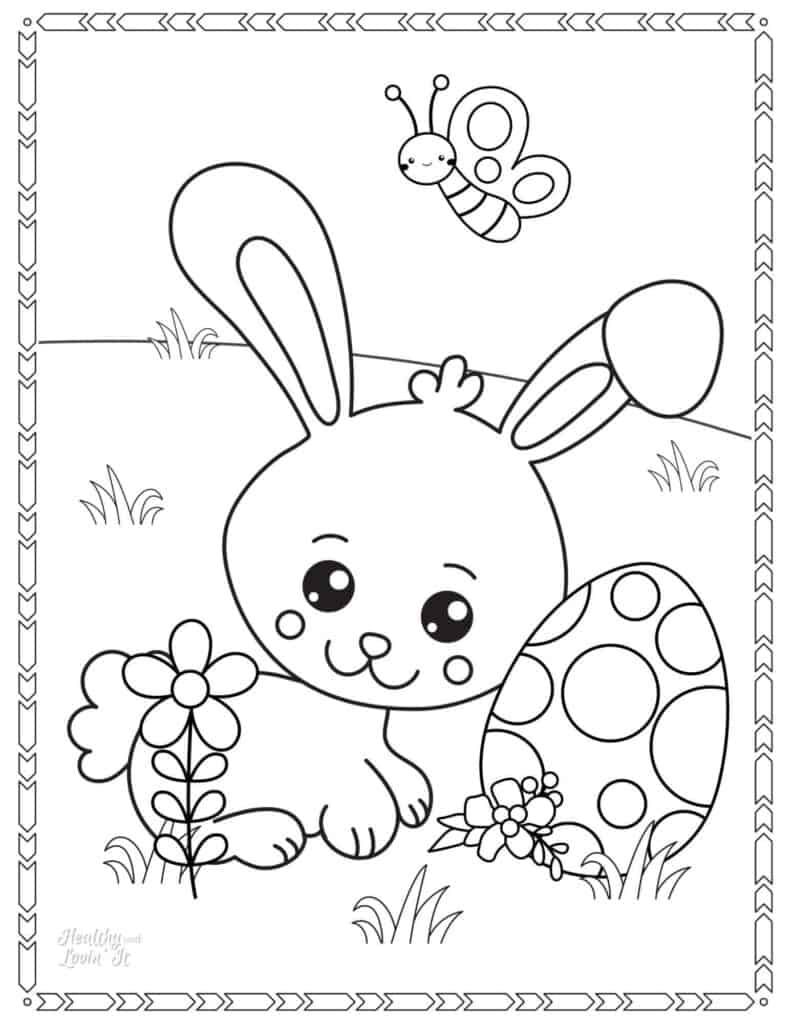 Easter coloring activity macaroni kid