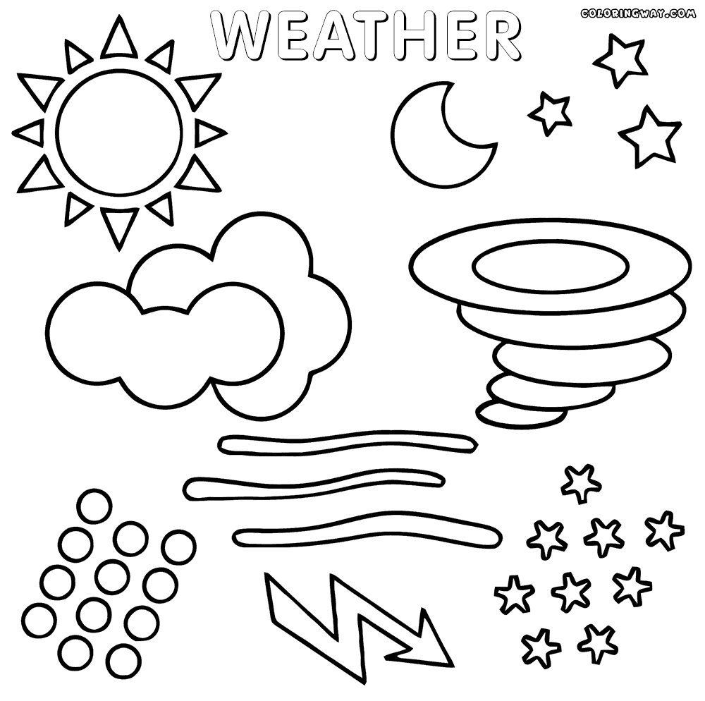 Coloring pages weather coloring pages