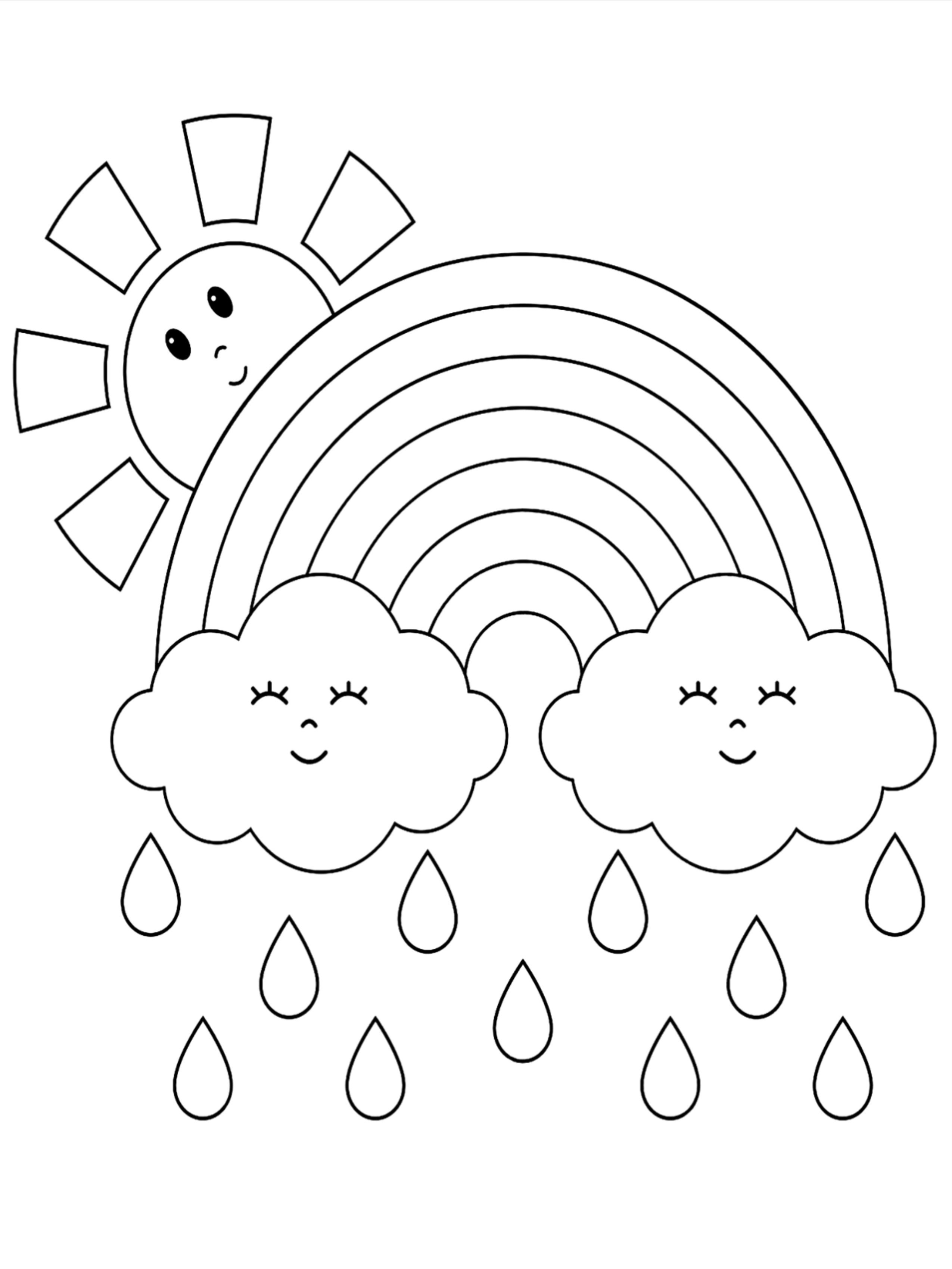 Weather coloring pages for kids kindergarten coloring pages cute coloring pages detailed coloring pages