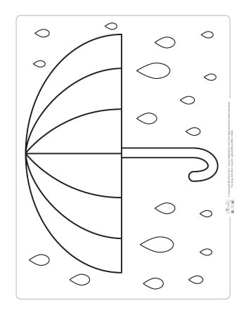 Weather coloring pages for kids