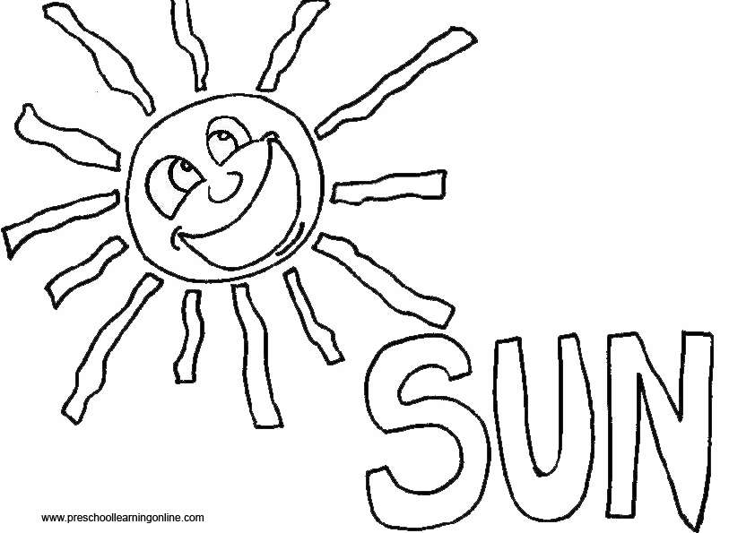 Kids seasonal coloring pages weather