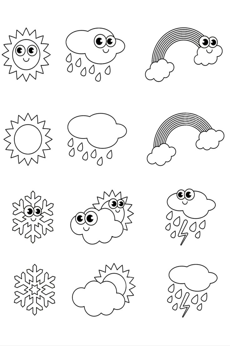 Coloring pages weather coloring pages