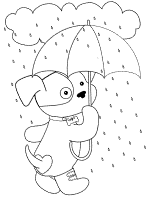 Weather coloring pages and printable activities