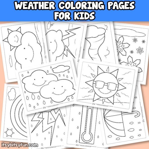 Weather coloring pages for kids coloring pages for kids preschool weather coloring pages